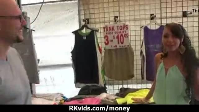Sexy exhibitionist gfs are paid cash for some public fucking 30