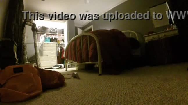 Girl caught nude on hidden camera